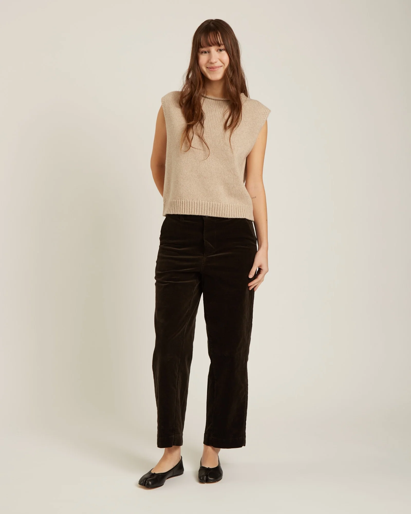 cardigan sans manches en laine FAYE – Image 5