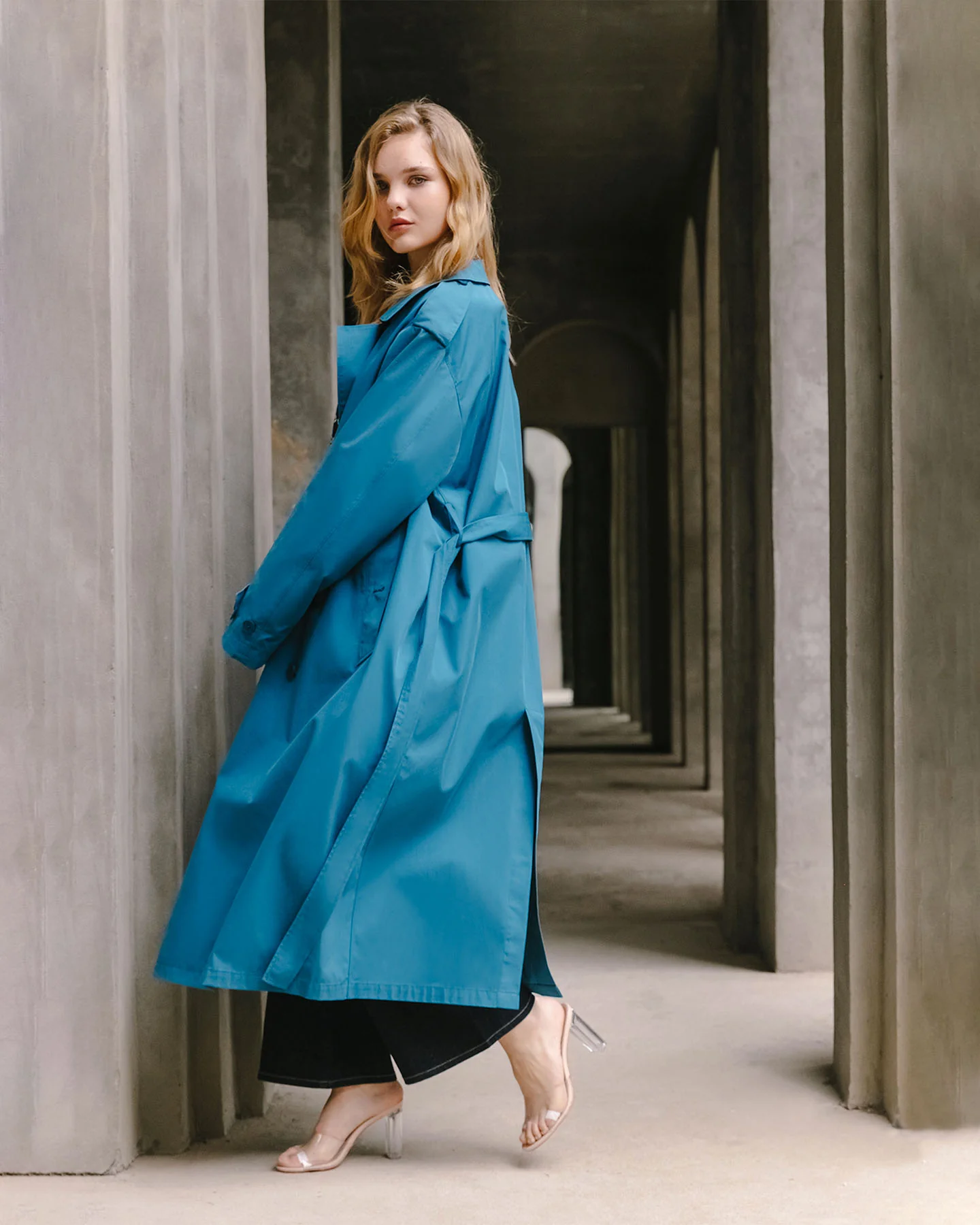 Manteau Christie - Bleu – Image 5