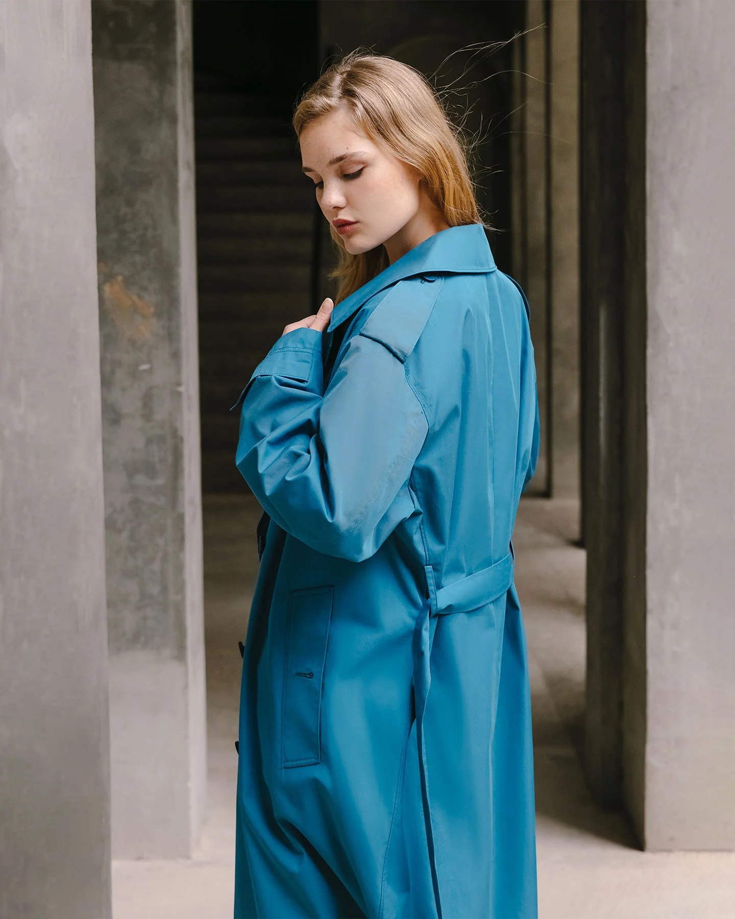Manteau Christie - Bleu – Image 3