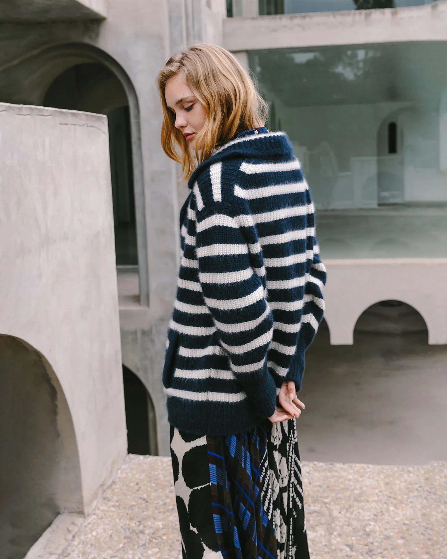 Cardigan Jean - Blanc – Image 8