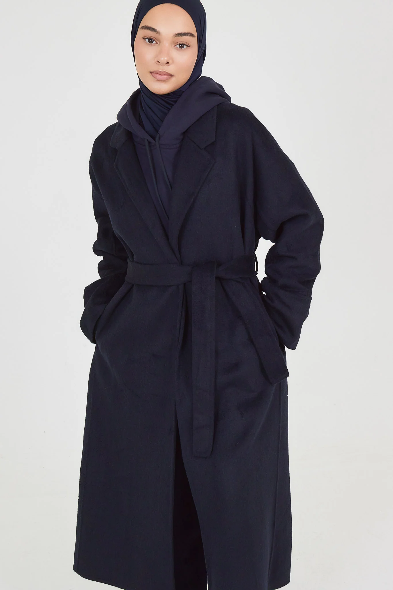 Le Manteau Wool Bleu Nuit – Image 4