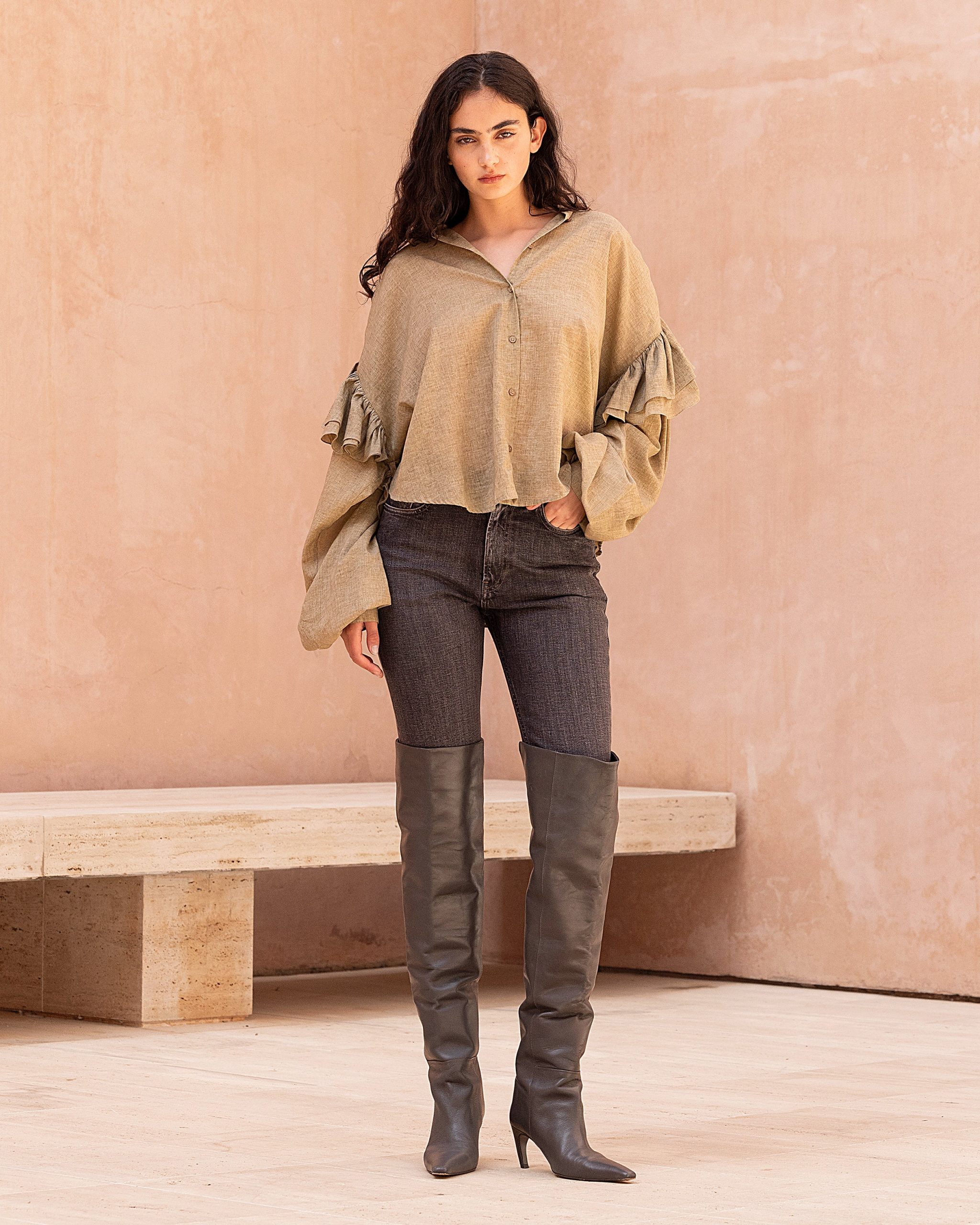 Chemise Odessa - Beige – Image 2
