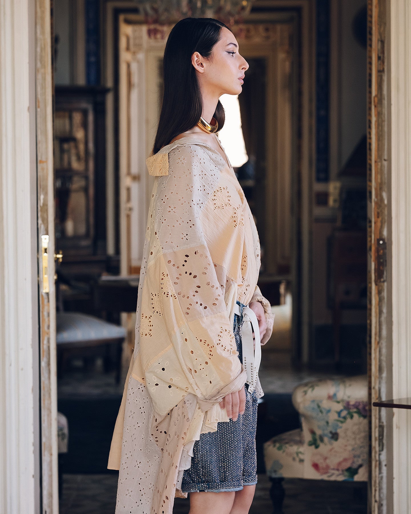 Blouse Pishirt - Peche – Image 5