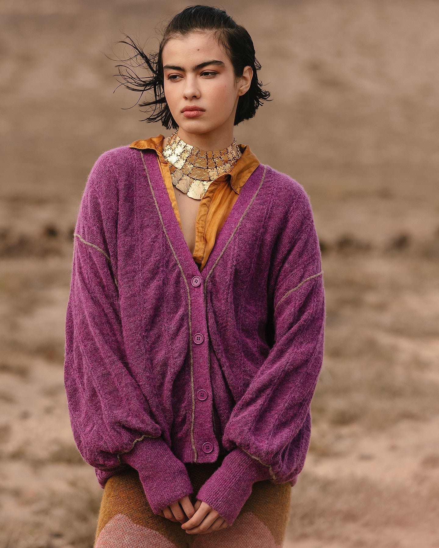 Cardigan Taki - Violet – Image 3