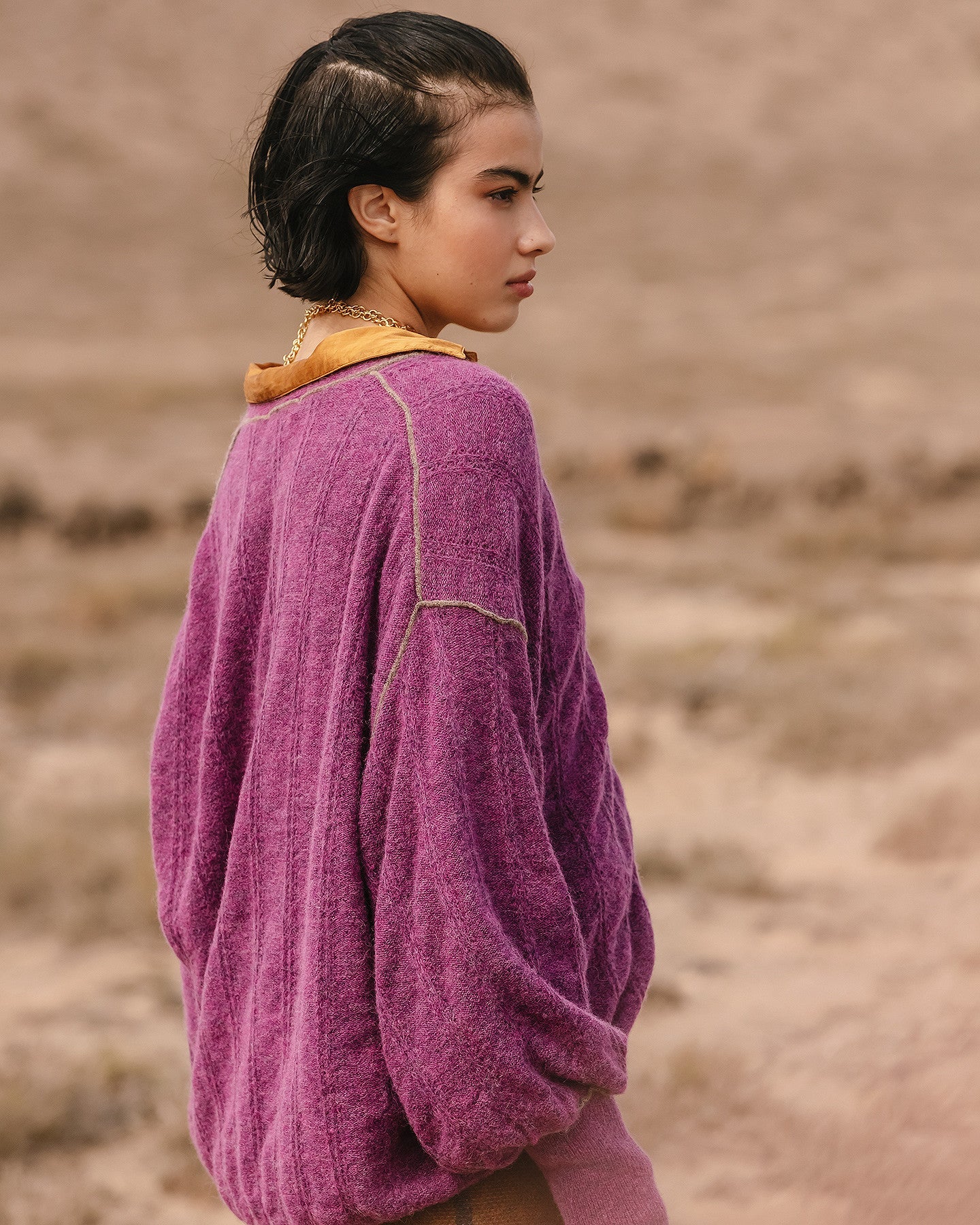Cardigan Taki - Violet – Image 5