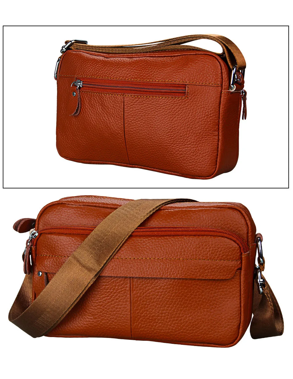 Sac a Main Besace Cuir Marron - Hailey – Image 5