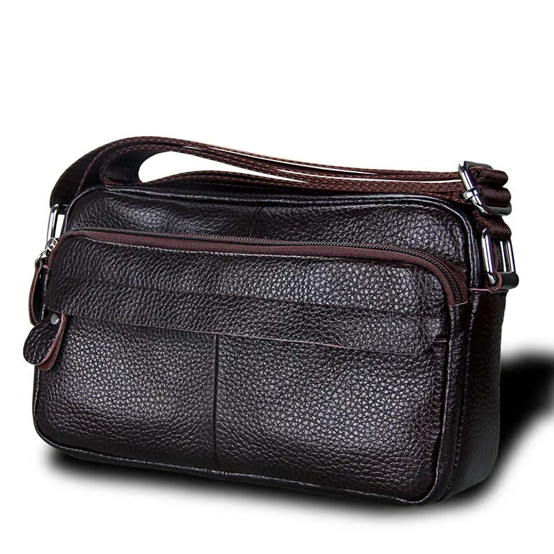 Sac a Main Besace Cuir Marron - Hailey – Image 3