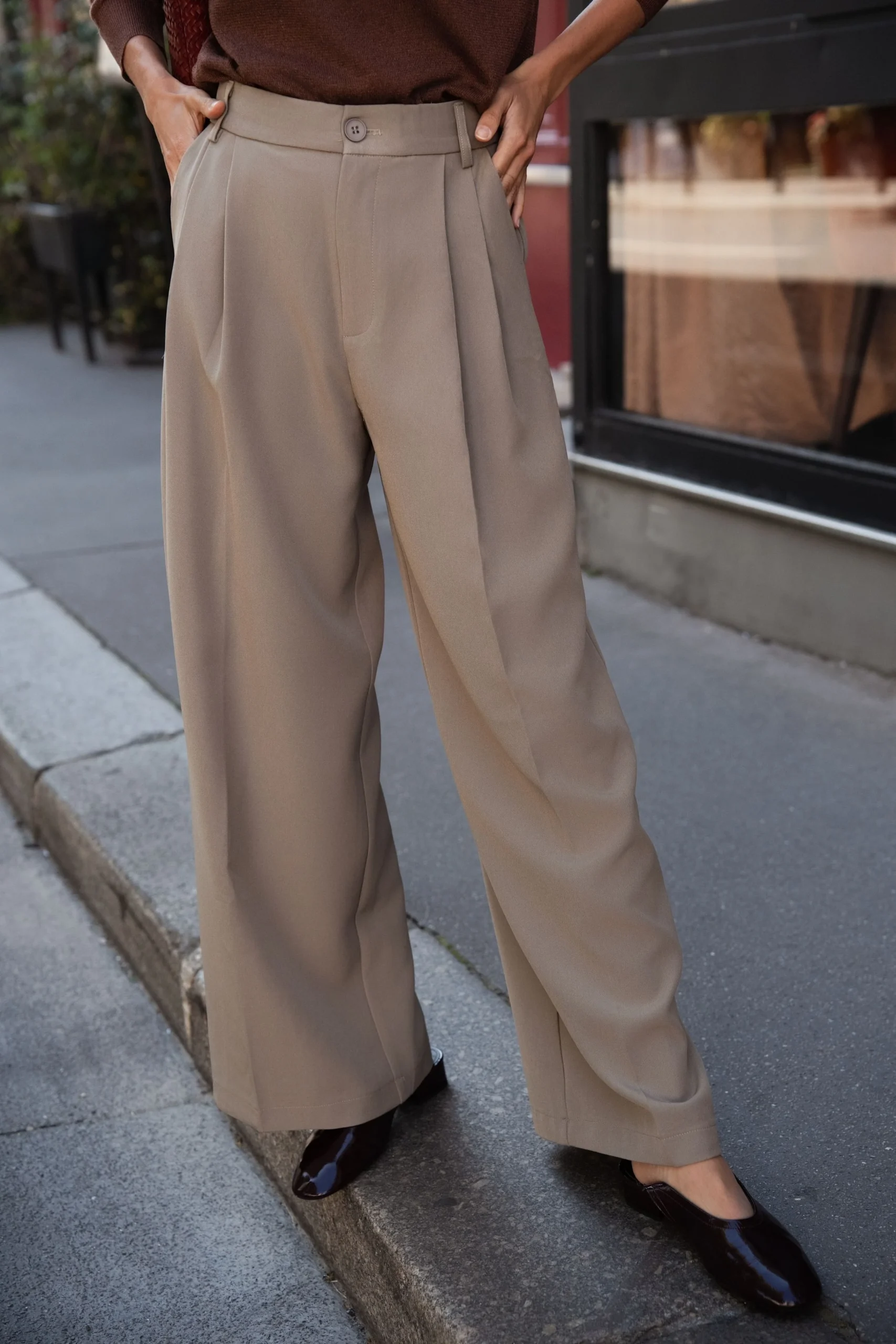 Pantalon Isaline - Kaki beige – Image 2