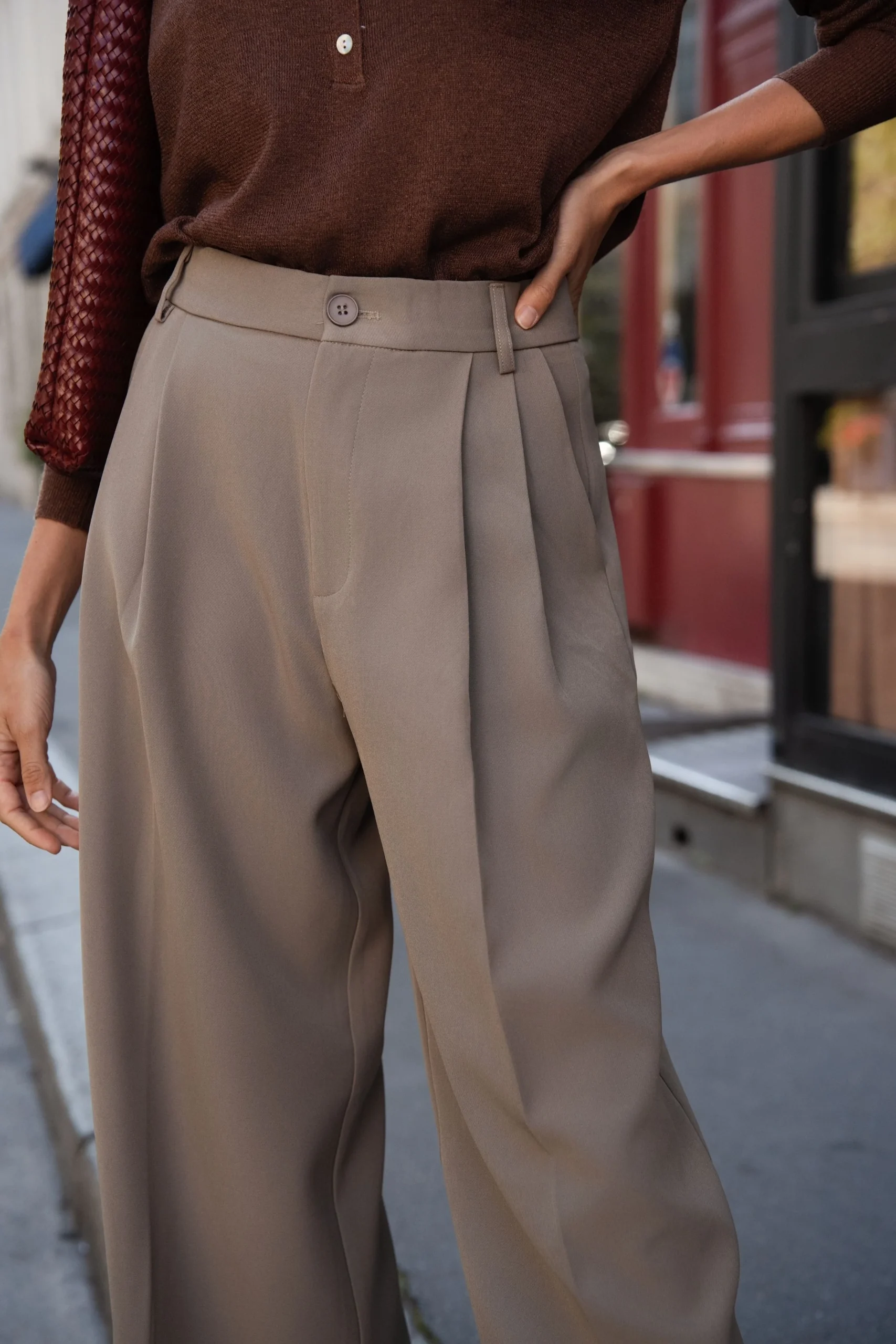 Pantalon Isaline - Kaki beige – Image 6