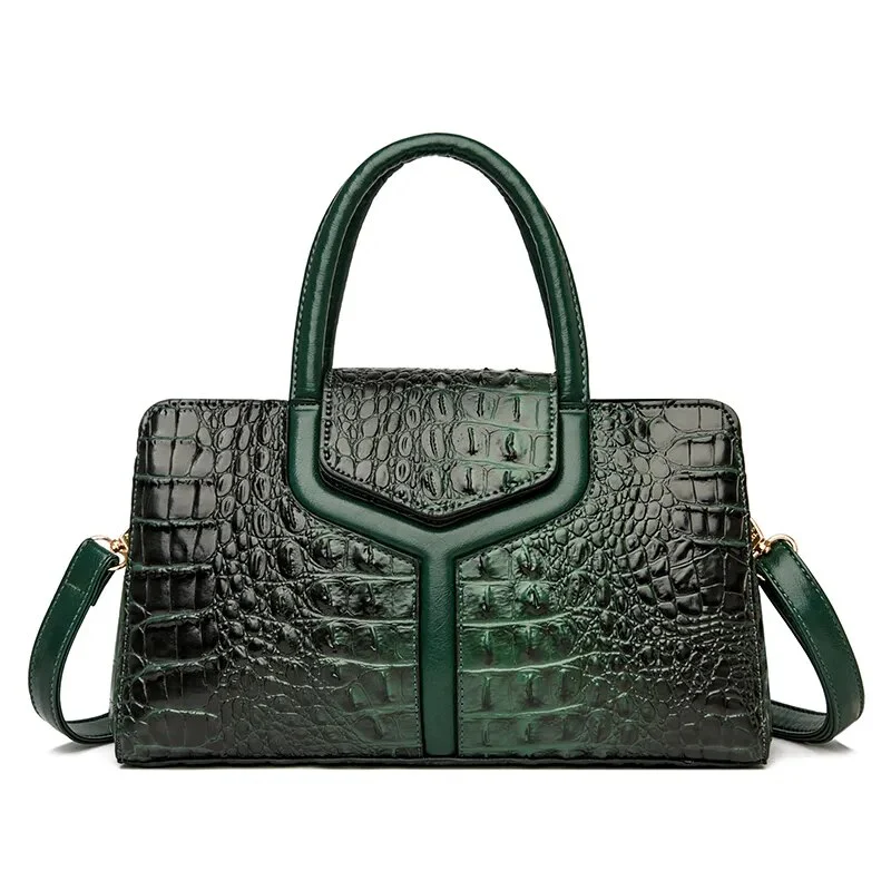 Sac Bandouliere Femme Effet Croco - Angelina – Image 4