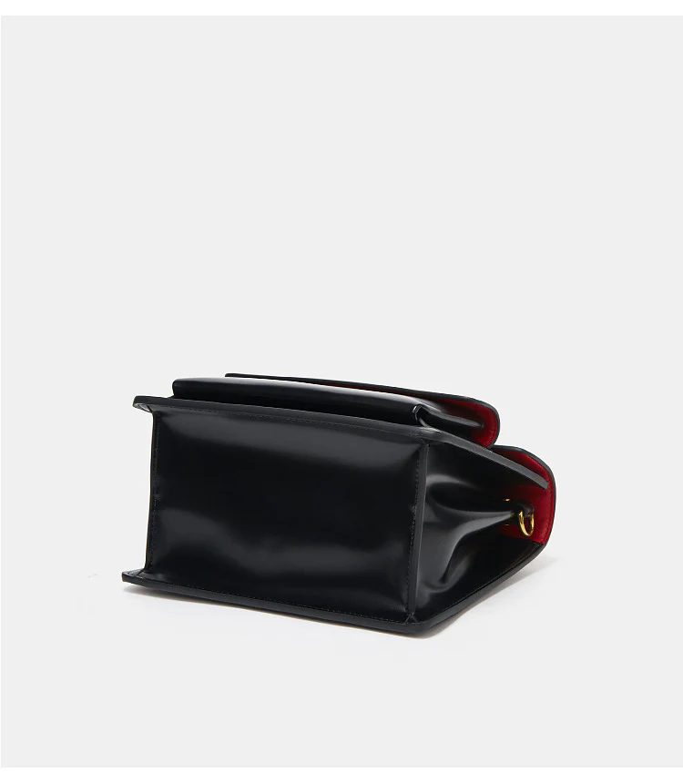 Sac Vernis Noir Bandouliere - Erin – Image 7