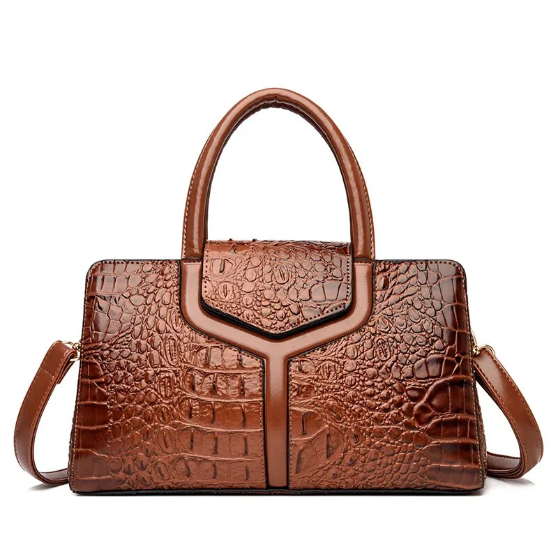 Sac Bandouliere Femme Effet Croco - Angelina – Image 9