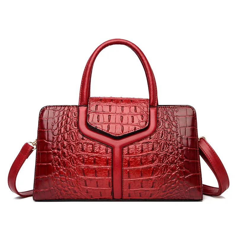 Sac Bandouliere Femme Effet Croco - Angelina – Image 7