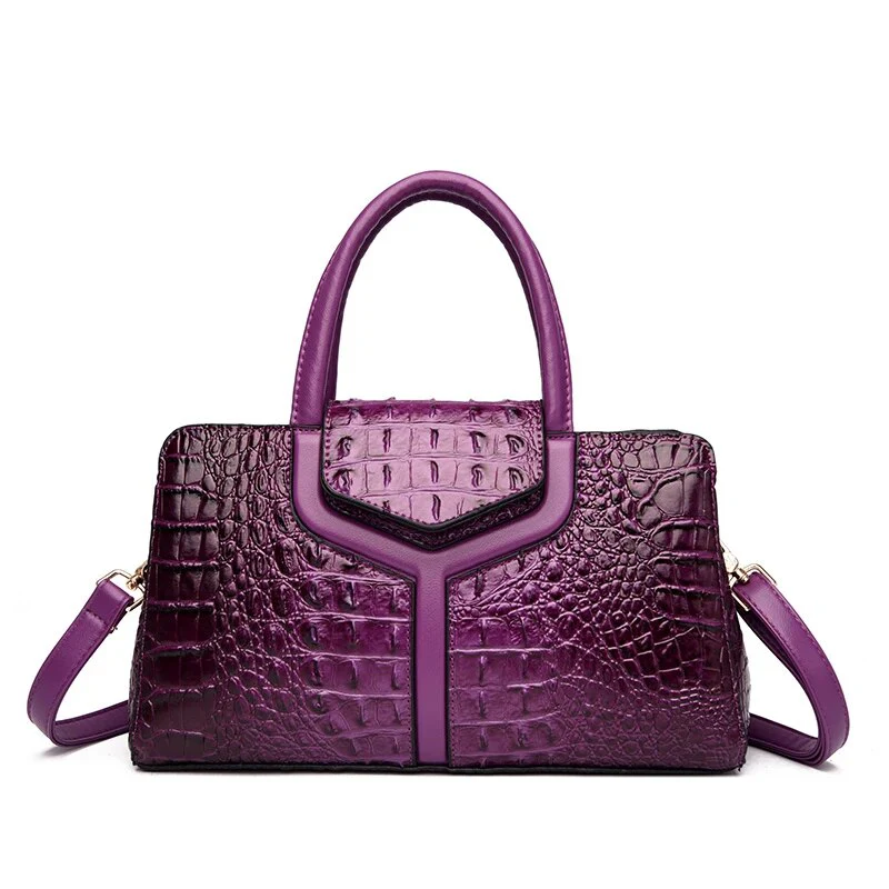 Sac Bandouliere Femme Effet Croco - Angelina – Image 6