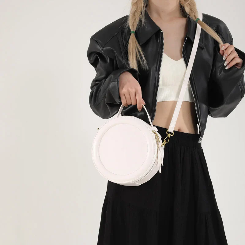 Sac Bandoulière Rond Femme - Gina – Image 6