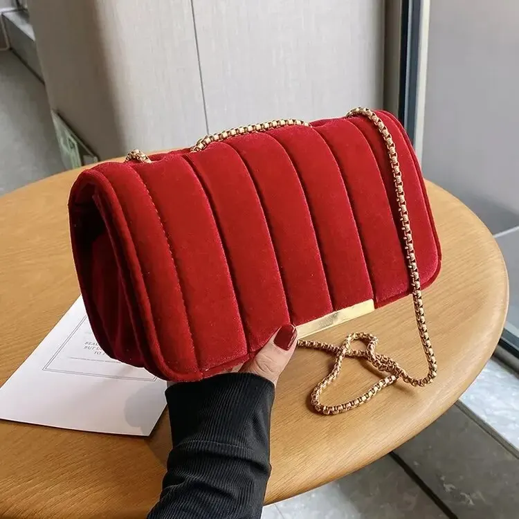 Sac Bandouliere Velours - Isabella – Image 8