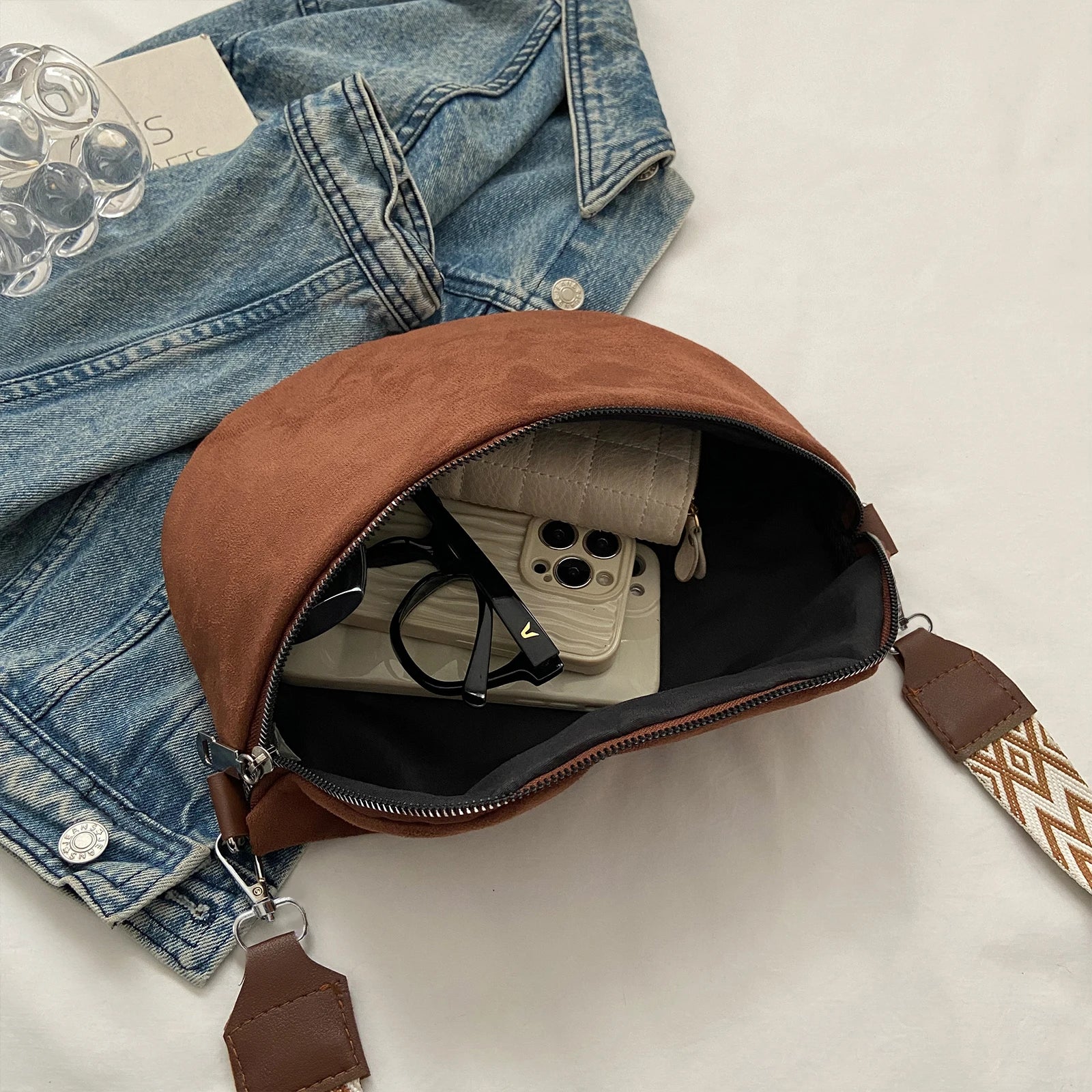 Sac Banane Daim Femme - Kiana – Image 6