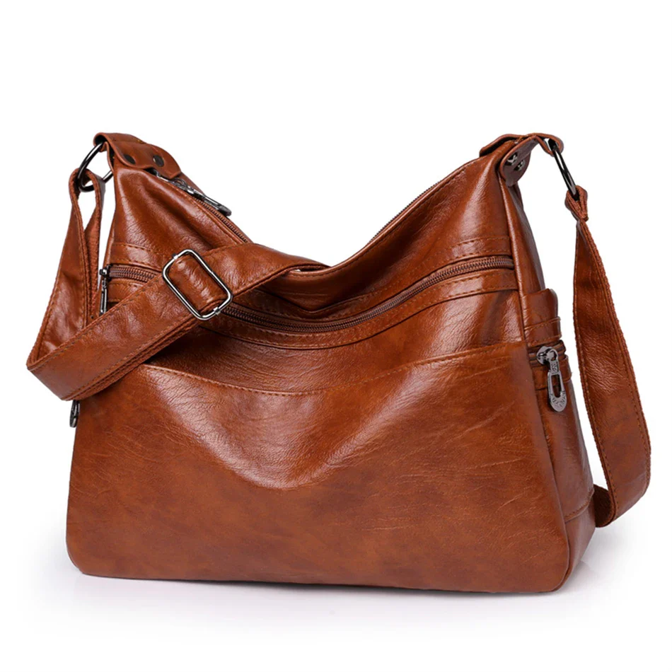 Sac Besace Femme Cuir Souple - Alexa – Image 8