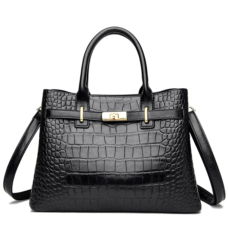 Sac à Main Effet Croco - Lara – Image 4