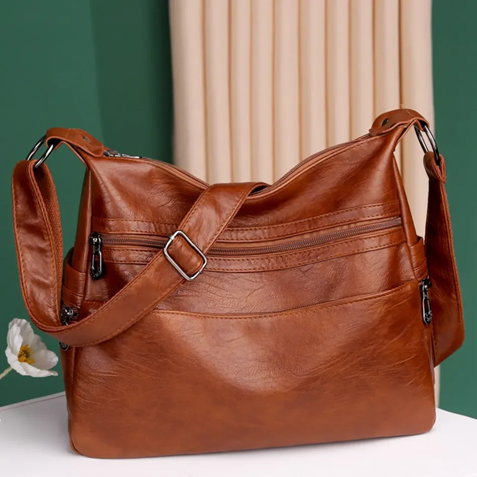 Sac Besace Femme Cuir Souple - Alexa – Image 5