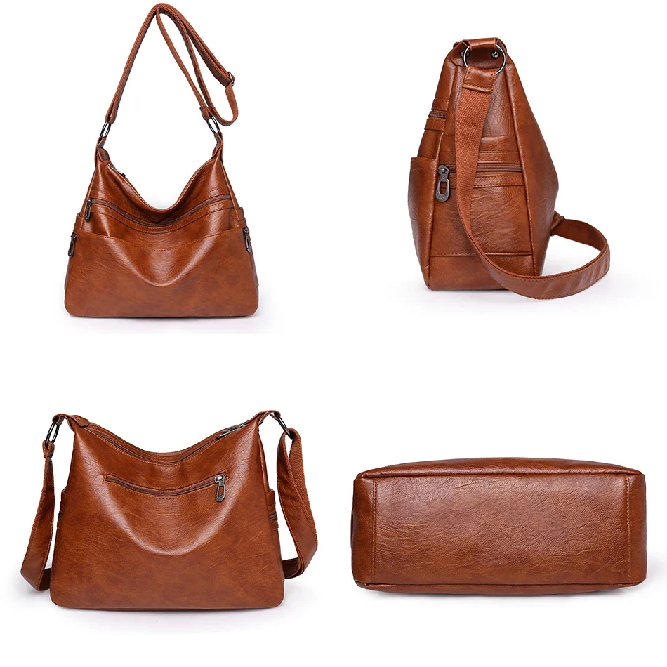 Sac Besace Femme Cuir Souple - Alexa – Image 7